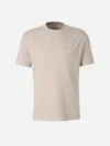Brunello Cucinelli Ribbed T-shirt Pocket In Neutral
