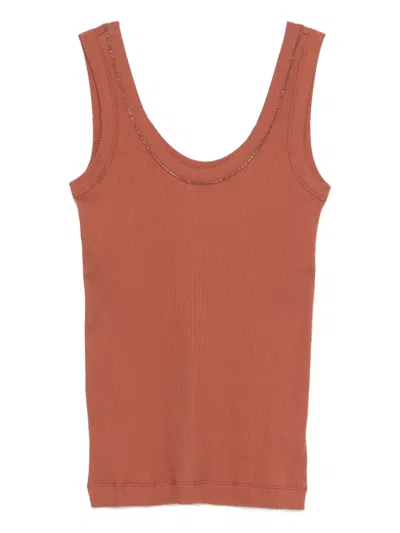 BRUNELLO CUCINELLI RIBBED TANK TOP