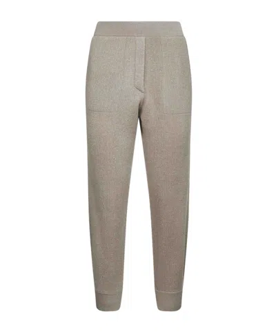 BRUNELLO CUCINELLI BRUNELLO CUCINELLI RIBBED TAPERED LEG TROUSERS