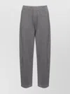Brunello Cucinelli Ribbed Texture Elastic Waistband Shimmering Finish Trousers