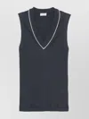 Brunello Cucinelli Cotton V-necked Top
