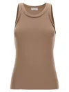 Brunello Cucinelli Cotton-blend Vest Top