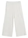 Brunello Cucinelli Ribbed Track Pants In White