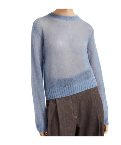 Brunello Cucinelli Ribbed-trim Sweater In Gray