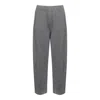 Brunello Cucinelli Ribbed Texture Elastic Waistband Shimmering Finish Trousers