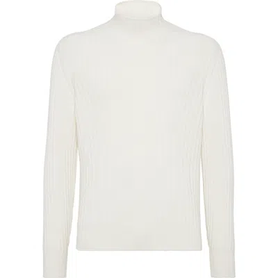 BRUNELLO CUCINELLI BRUNELLO CUCINELLI RIBBED TURTLENECK SWEATER