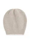 Brunello Cucinelli Ribbed-knit Beanie Hat In Pattern