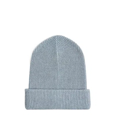 Brunello Cucinelli Kids' Ribbed-knit Beanie Hat In Blue