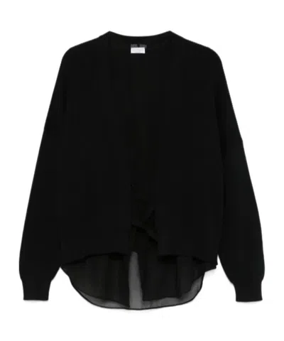 Brunello Cucinelli Ribbed-knit Cardigan In Black