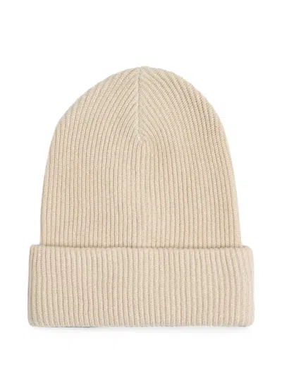 Brunello Cucinelli Kids' Rib-knit Beanie Hat In Neutrals