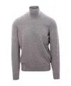 Brunello Cucinelli Turtleneck Sweater Long Sleeves In Gray