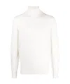 Brunello Cucinelli Roll-neck Cashmere Jumper In White