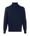 Brunello Cucinelli Knit Turtleneck Sweater Ribbed Cuffs In Black