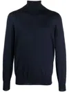Brunello Cucinelli Knit Turtleneck Sweater Ribbed Cuffs In Black