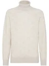 Brunello Cucinelli Turtleneck Sweater In White