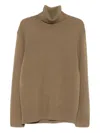 Brunello Cucinelli Roll-neck Sweater In Brown