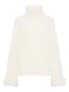 Brunello Cucinelli Roll-neck Sweater In White