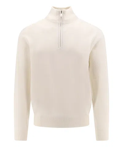 Brunello Cucinelli Roll-neck Sweater In White