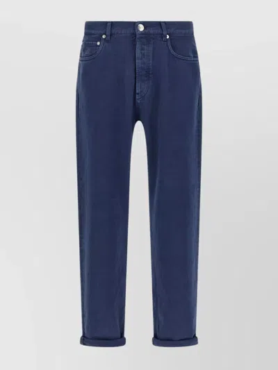BRUNELLO CUCINELLI ROLLED CUFF DENIM TROUSERS