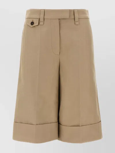 BRUNELLO CUCINELLI ROLLED HEM BERMUDA SHORTS