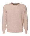 Brunello Cucinelli Crewneck Cashmere Jumper In Nude