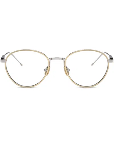 Brunello Cucinelli Round-frame Glasses In Gold