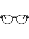 Brunello Cucinelli Round-frame Glasses In Schwarz
