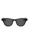 Brunello Cucinelli Bc4016s Acetate Round Sunglasses In Black