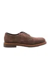 Brunello Cucinelli Brogues With Round Toe And Suede Finish In Burgundy