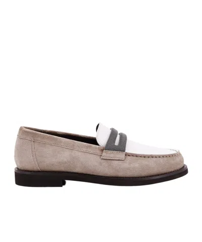 BRUNELLO CUCINELLI BRUNELLO CUCINELLI EMBELLISHED SLIP-ON LOAFERS