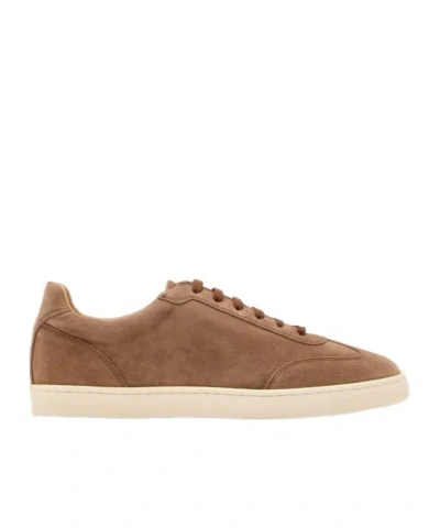 Brunello Cucinelli Round Head Low-cut Casual Shoes In Brown