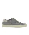 Brunello Cucinelli Suede Calf Leather Sneakers In Grey