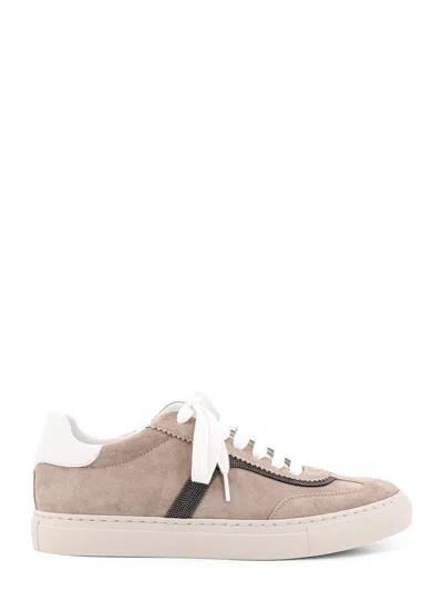 Brunello Cucinelli Round Head Low-cut Casual Shoes In Nude