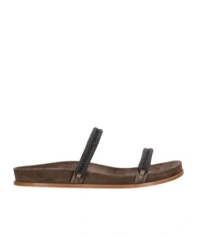 Brunello Cucinelli Round-headed Flat Sandals