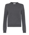 Brunello Cucinelli Round-neck And Long-sleeved Sweater In Black