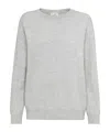 Brunello Cucinelli English Rib Knit Sweater In White