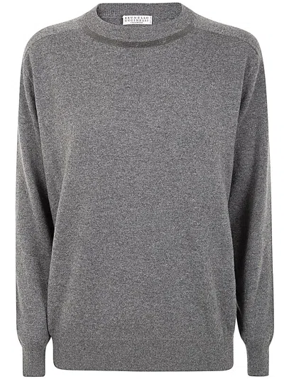 BRUNELLO CUCINELLI BRUNELLO CUCINELLI ROUND NECK JUMPER CLOTHING