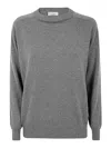 Brunello Cucinelli Suéter Cuello Redondo - Gris In Gris
