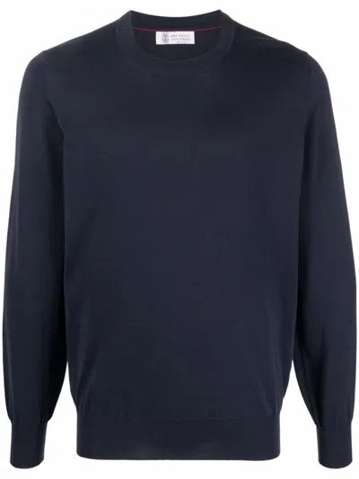 BRUNELLO CUCINELLI BRUNELLO CUCINELLI ROUND NECK LONG SLEEVE KNITWEAR
