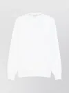 Brunello Cucinelli Round Neck Long Sleeve Sweater In White