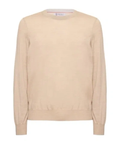 BRUNELLO CUCINELLI ROUND-NECK LONG-SLEEVED SWEATER