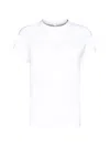 Brunello Cucinelli Jersey Cotton T-shirt With Superimposed Effect In White