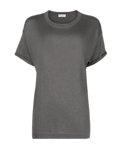 Brunello Cucinelli Round-neck Short-sleeve T-shirt