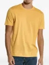 Brunello Cucinelli Round-neck Short-sleeve T-shirt In Orange