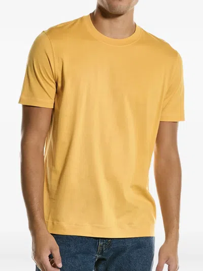 Brunello Cucinelli Round-neck Short-sleeve T-shirt In Orange