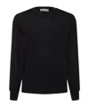 Brunello Cucinelli Round Neck Pullover Sweater In Black