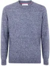 Brunello Cucinelli Sweater Crew Neck Long Sleeves In Blue