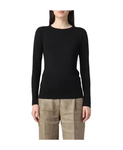 BRUNELLO CUCINELLI BRUNELLO CUCINELLI METALLIC LONG SLEEVED CREWNECK SWEATER