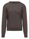 Brunello Cucinelli Round-neck Sweater In Brown