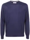 Brunello Cucinelli Crew Neck Jumper In Blue
